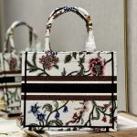 Christian Dior Small Dior Tote Bag White For Women 10.5 in/ 26.5cm