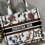 Christian Dior Small Dior Tote Bag White For Women 10.5 in/ 26.5cm