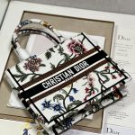 Christian Dior Small Dior Tote Bag White For Women 10.5 in/ 26.5cm