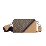Fendi Wearable Wallet Brown/White For Women 7.5 in/20cm 7M0346AJF8F1EGA