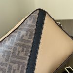 Fendi Wearable Wallet Brown/White For Women 7.5 in/20cm 7M0346AJF8F1EGA