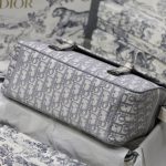 Dior Camp Bag Oblique Embroidery Blue/Grey For Women‎ 11in/ 28cm CD