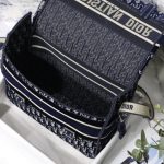 Dior Camp Bag Oblique Embroidery Blue/Grey For Women‎ 11in/ 28cm CD