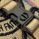 Dior Camp Small Bag In Beige Jute Canvas With Dior Union Motif For Women‎ 9in/23cm CD