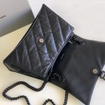 Balenciaga Crush Medium Chain Bag Quilted In Black For Women 12.2in/31cm 716393210IY1000