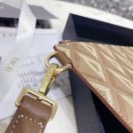 Dior Diamond Canvas A5 Pouch Light Blue/Brown/Black For Women‎ 10in/26.5cm CD