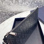 Dior Diamond Canvas A5 Pouch Light Blue/Brown/Black For Women‎ 10in/26.5cm CD