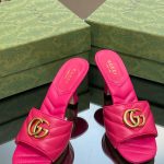 Gucci Double G Slide Sandal Pink For Women 674839 BKO00 5752