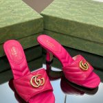 Gucci Double G Slide Sandal Pink For Women 674839 BKO00 5752
