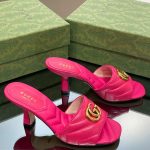 Gucci Double G Slide Sandal Pink For Women 674839 BKO00 5752