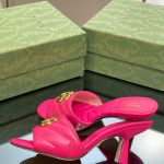 Gucci Double G Slide Sandal Pink For Women 674839 BKO00 5752
