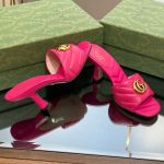 Gucci Double G Slide Sandal Pink For Women 674839 BKO00 5752