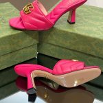 Gucci Double G Slide Sandal Pink For Women 674839 BKO00 5752