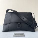 Balenciaga Downtown Small Shoulder Bag In Black/Beige/Pink For Women 11.8in/30cm 67135329S171000