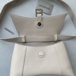 Balenciaga Downtown Small Shoulder Bag In Black/Beige/Pink For Women 11.8in/30cm 67135329S171000