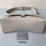 Balenciaga Downtown Small Shoulder Bag In Black/Beige/Pink For Women 11.8in/30cm 67135329S171000