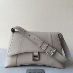 Balenciaga Downtown Small Shoulder Bag In Black/Beige/Pink For Women 11.8in/30cm 67135329S171000