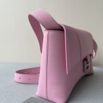 Balenciaga Downtown Small Shoulder Bag In Black/Beige/Pink For Women 11.8in/30cm 67135329S171000