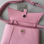 Balenciaga Downtown Small Shoulder Bag In Black/Beige/Pink For Women 11.8in/30cm 67135329S171000