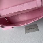 Balenciaga Downtown Small Shoulder Bag In Black/Beige/Pink For Women 11.8in/30cm 67135329S171000