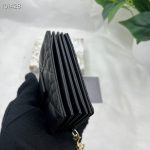 Dior Lady Dior 5-Gusset Card Holder Black/Burgundy/Grey/Light Black For Women 4in/10.5cm
