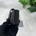 Dior Lady Dior 5-Gusset Card Holder Black/Burgundy/Grey/Light Black For Women 4in/10.5cm