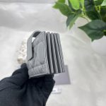 Dior Lady Dior 5-Gusset Card Holder Black/Burgundy/Grey/Light Black For Women 4in/10.5cm