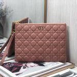 Dior Lagre Dior Caro Daily Pouch Pink/Black/Blue/Brown For Women‎ 12in/30cm CD S5086UWHC_M81P