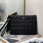 Dior Lagre Dior Caro Daily Pouch Pink/Black/Blue/Brown For Women‎ 12in/30cm CD S5086UWHC_M81P