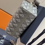 Dior Lingot Pouch Black/Grey For Women‎ 8.5in/22cm CD 1ADPO249CDP_H43E