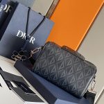 Dior Lingot Pouch Black/Grey For Women‎ 8.5in/22cm CD 1ADPO249CDP_H43E