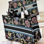 Christian Dior Medium Dior Tote Bag Black For Women 14in/ 36cm