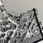Dior Medium Dior Tote Bag Black And  For Women 14in/ 36cm M1296ZOMP_M041