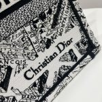 Dior Medium Dior Tote Bag Black And  For Women 14in/ 36cm M1296ZOMP_M041
