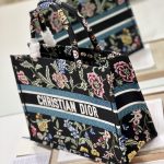 Christian Dior Medium Dior Tote Bag Black For Women 14in/ 36cm