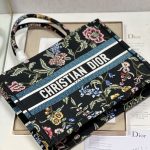 Christian Dior Medium Dior Tote Bag Black For Women 14in/ 36cm