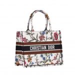 Christian Dior Medium Dior Tote Bag White For Women 14in/ 36cm M1296ZEAU_M933