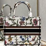 Christian Dior Medium Dior Tote Bag White For Women 14in/ 36cm M1296ZEAU_M933