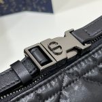 Dior Medium Diortravel Nomad Pouch Black/White For Women 8.5in/ 22cm S5554BMIG_M900