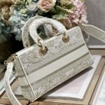 Dior Medium Lady D-Joy Bag Beige For Women 10in/26cm