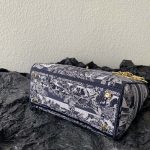 Dior Medium Lady D-Lite Bag Black For Women 9.5in/ 24cm