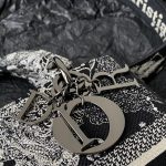 Dior Medium Lady D-Lite Bag Black For Women 9.5in/ 24cm M0565BRHZ_M911