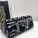 Dior Medium Lady D-Lite Bag Black For Women 9.5in/ 24cm M0565OOMP_M993