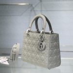 Christian Dior Medium Lady Dior Bag Grey For Women 9.5in/24cm