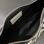 Fendi Medium Nano Fendigraphy Hobo Bag Black And White For Women 11.5in/ 29cm