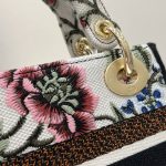 Dior Mini Lady D-Lite Bag White/Black For Women 6.5in/17cm