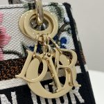 Dior Mini Lady D-Lite Bag White/Black For Women 6.5in/17cm