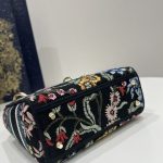 Dior Mini Lady D-Lite Bag White/Black For Women 6.5in/17cm