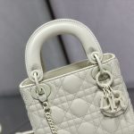 Dior Mini Lady Dior Bag Black/Jade Green/White/Beige For Women 6.5in/17cm