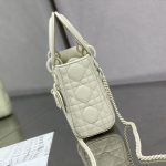 Dior Mini Lady Dior Bag Black/Jade Green/White/Beige For Women 6.5in/17cm